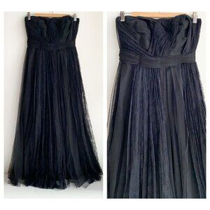 Adam by Adam Lippes Ruched Bodice Lace Detail Fit and Flare Midi Coctail Dress 6